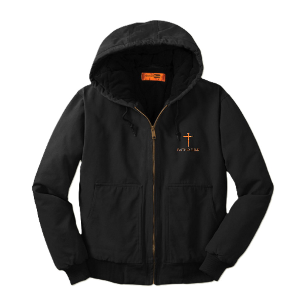 -Men's Duck Cloth Hooded Work Jacket Faith & Field