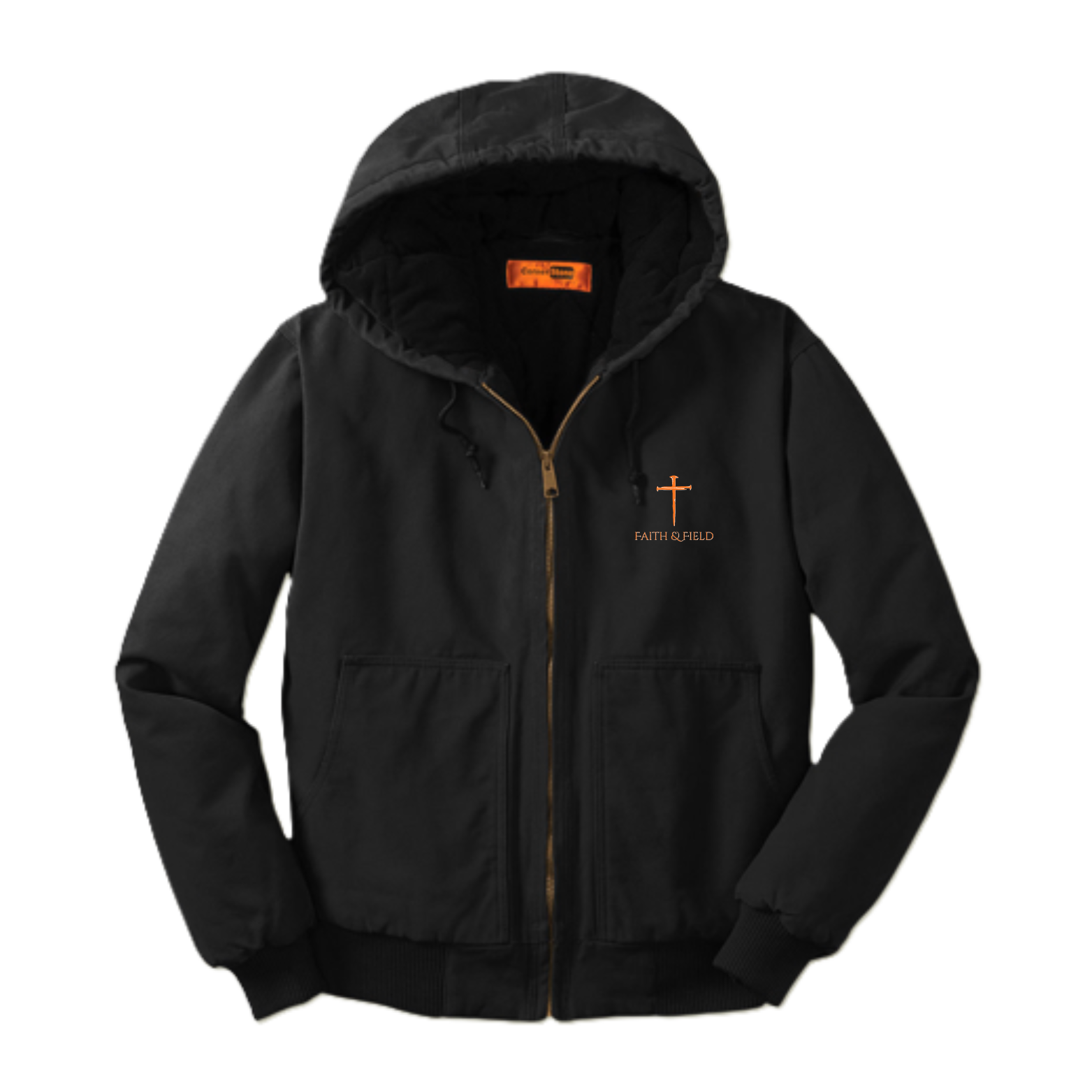 -Men's Duck Cloth Hooded Work Jacket Faith & Field